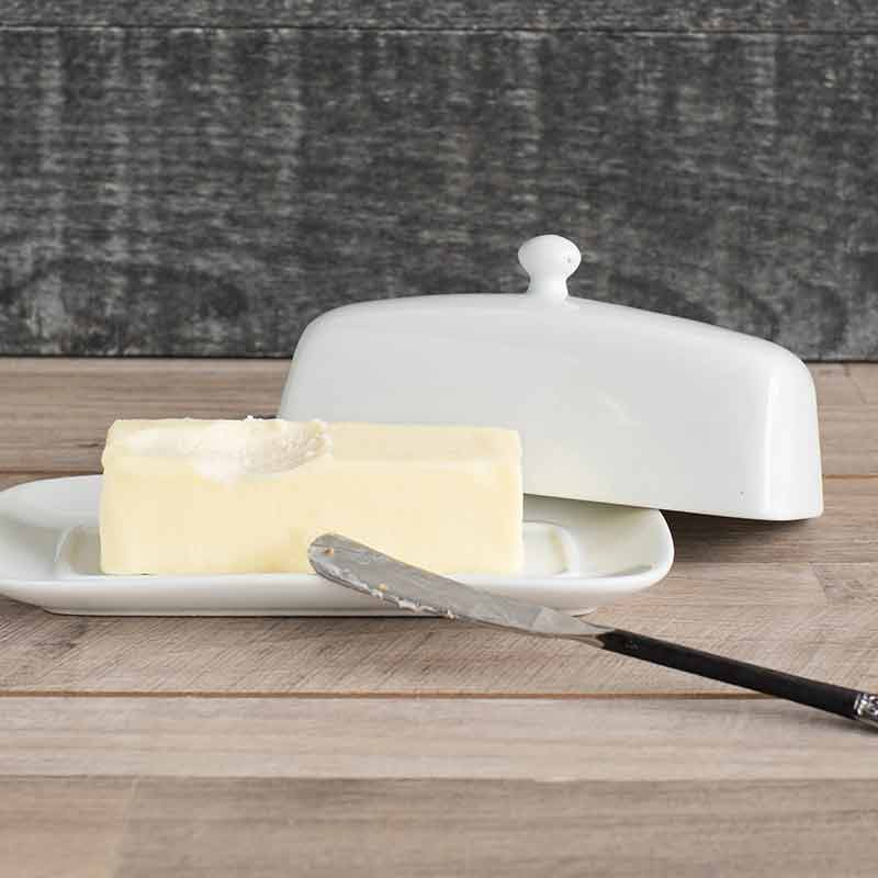 Stoneware Butter Dish