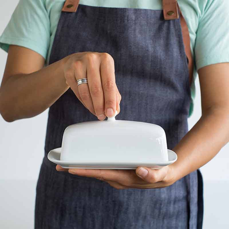 Stoneware Butter Dish