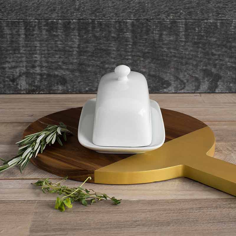 Stoneware Butter Dish