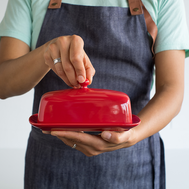 Stoneware Butter Dish