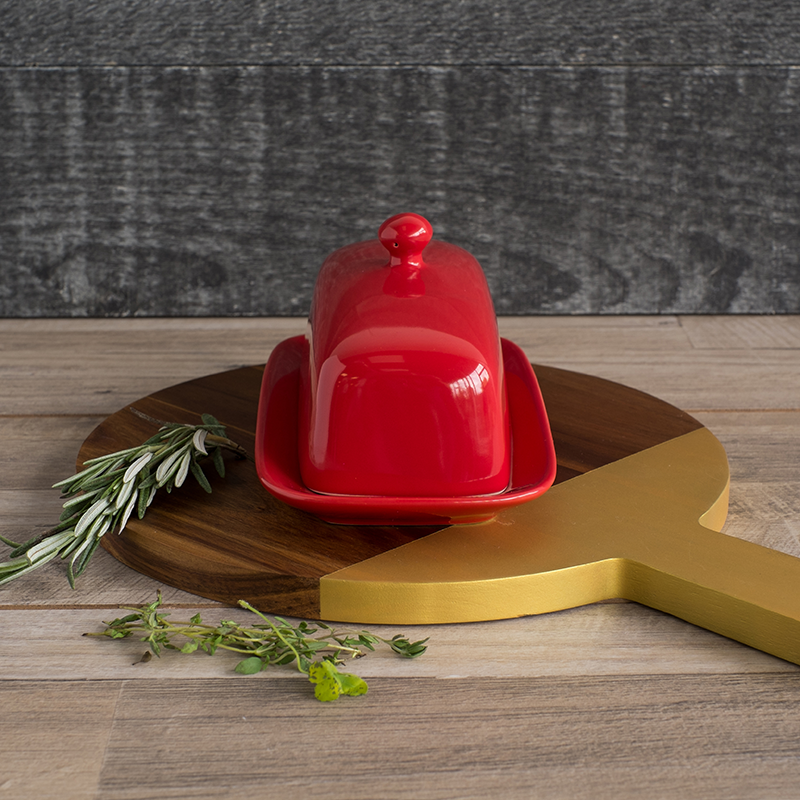 Stoneware Butter Dish